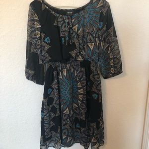 NICOLE by Nicole Miller Printed Loose Dress